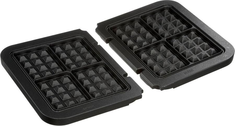 Wafelplaten Set Wafelbak Platen Wafels Bakken Antiaanbaklaag 125 x 105 cm Antraciet