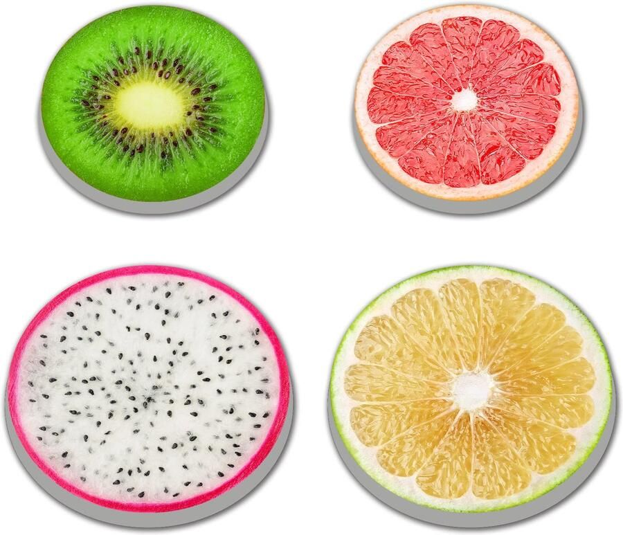 Walarky Fruit Ronde Metalen Kookplaat Covers 4-Stuk Kachel Plaat Fornuis Kookplaat Covers Voor Elektrische Fornuizen ShopVlot