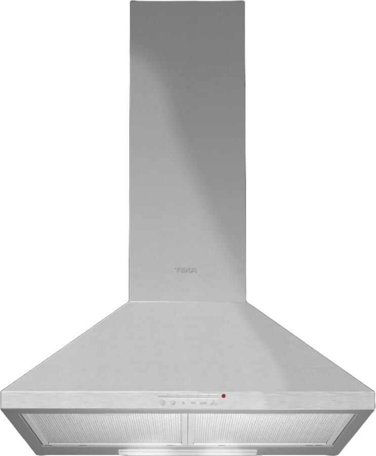 Wandafzuigkap 60 cm RVS Piramidevormig met LED Verlichting en 3 Snelheden