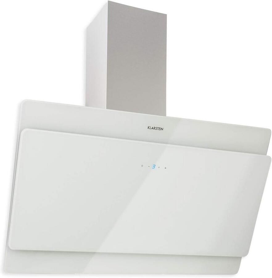 Wandafzuigkap 90 cm Wit met Krachtige Afvoer en Verlichting