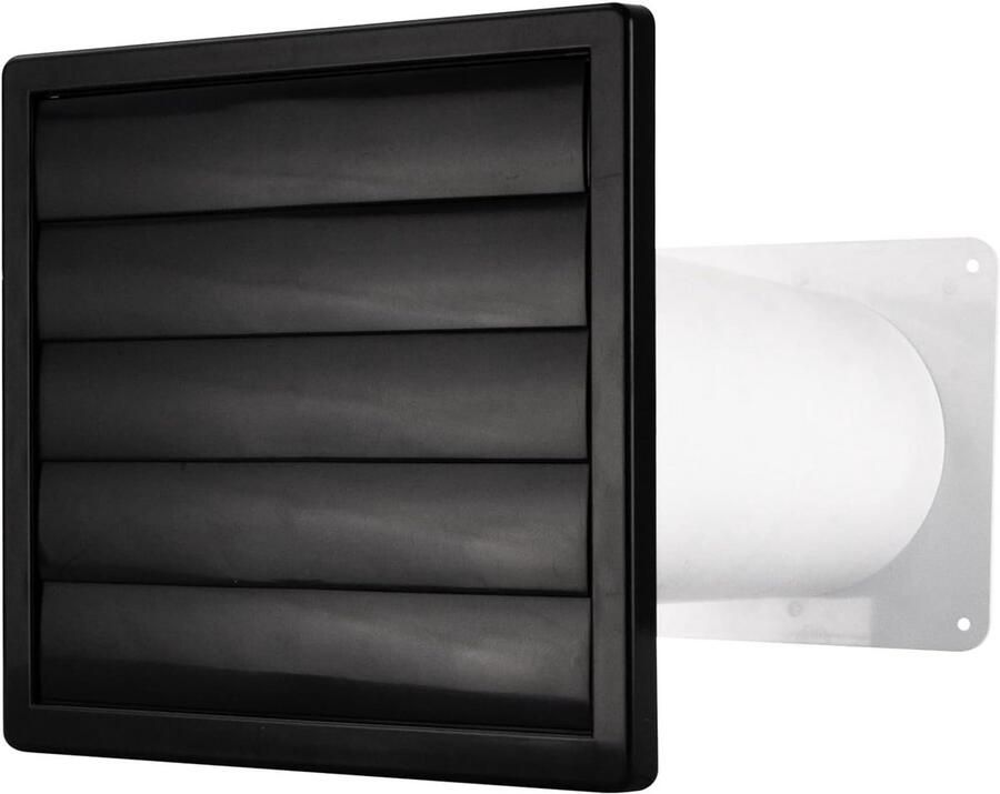 Wanddoorvoer Afzuigkap Muurdoorvoer Ventilatie Afzuiging Monteren Zonder Terugslagklep Ø 100 mm Grafiet