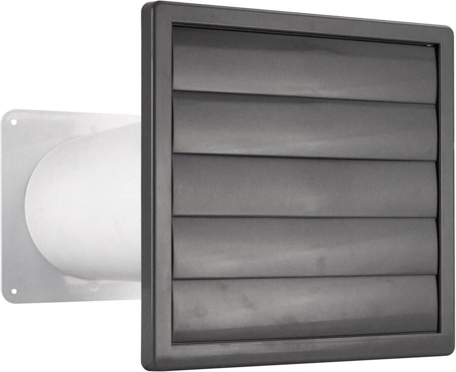 Muurdoorvoer Ventilatie Afzuigkap Ventiel Ventilatie Afvoeren Zonder Terugslagklep Ø 125 mm Grijs