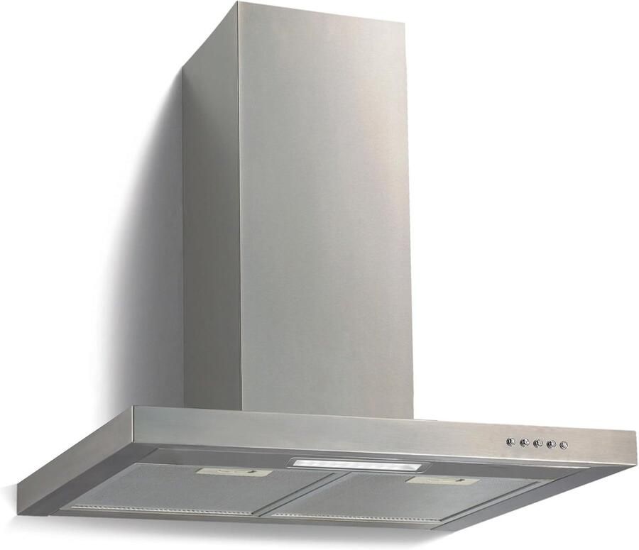 Wandkap Afzuigkap Afzuiging Keuken Verse Keukenlucht Roestvrij Staal 60 cm Zilver