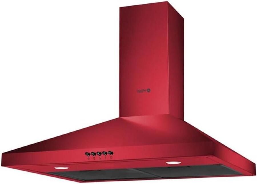 Wandschouw Afzuigkap Keuken Lucht Zuiveren Eco Double Vented Air Outlet 60 cm Rood