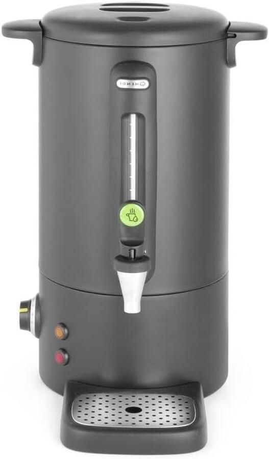 Warme Dranken Dispenser Wijnketel Waterkoker Buffet en Bar Instelbare Temperatuur 9 Liter Capaciteit Zwart