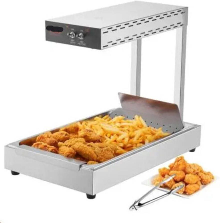 Warmhoudbak Buffetwarmer Voedselwarmer 20L 750W Frietwarmhoudbak – Commerciële Voedsellamp voor Horeca & Buffet