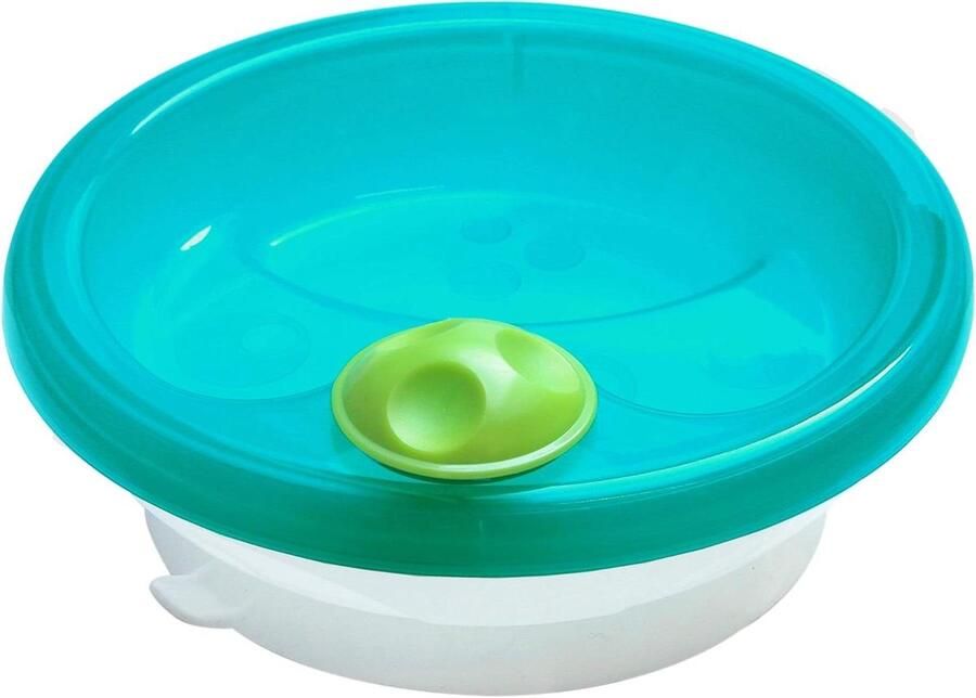Warmhoudbord Baby Babyservies Warm Maaltijd Warm Houden Met Zuigring 300 g Inhoud Petrol
