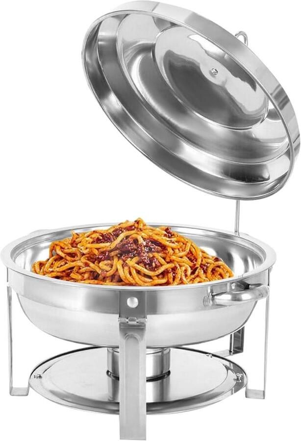 Warmhoudplaat Voedselwarmer Gerechten Warm Houden Roestvrij Staal 75 Liter Zilver