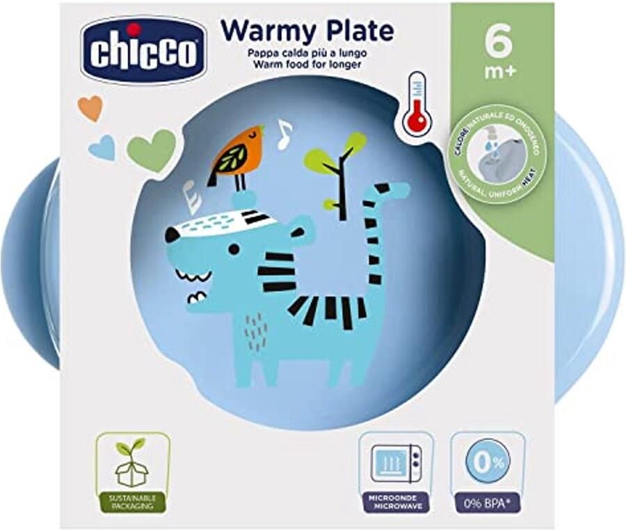 Warmhoudplaat voor Baby's 6M+ Blauw