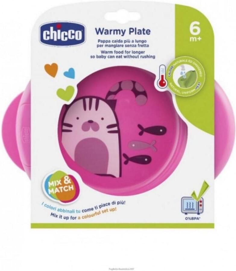 Warmhoudplaat voor kinderen 6M+ roze