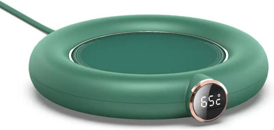 Warmhoudplaat voor mok of beker Plaat om te verwarmen Warmhoudstation voor mokken en bekers Koffiekopverwarmer Theebekerwarmer Thermische warmhoudplaat Warmhoudonderzetter Groen