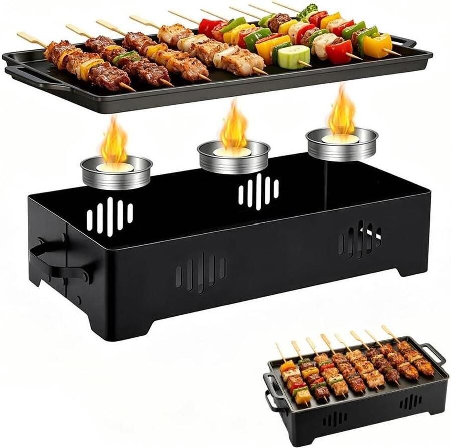 Warmhoudplank Voedselwarmer Gerechten Warm Houden Vier Verwarmingsmethoden 36x18.5 cm Zwart