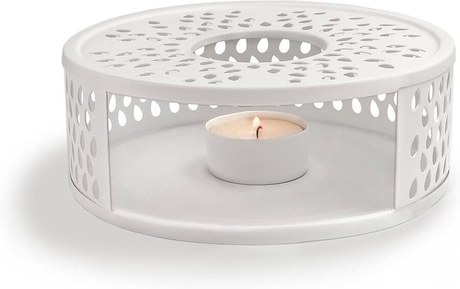 Warmhoudstandaard Theepot en Koffiekan RVS met Theelicht Houder Stabiel Warmhoudplaat