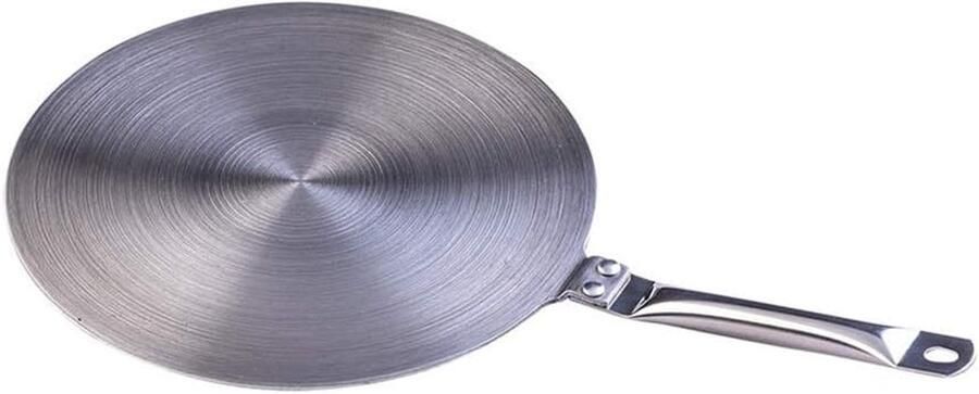 Warmte Diffuser Plaat Adapter Converter Gelijkmatig Koken Met Handvat 21 x 16.5 cm Zilver