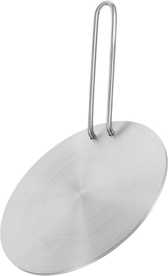Warmte Inductie Diffuser Kookplaat Converter Gelijkmatig Koken Roestvrij Staal 36x23.5cm Zilver