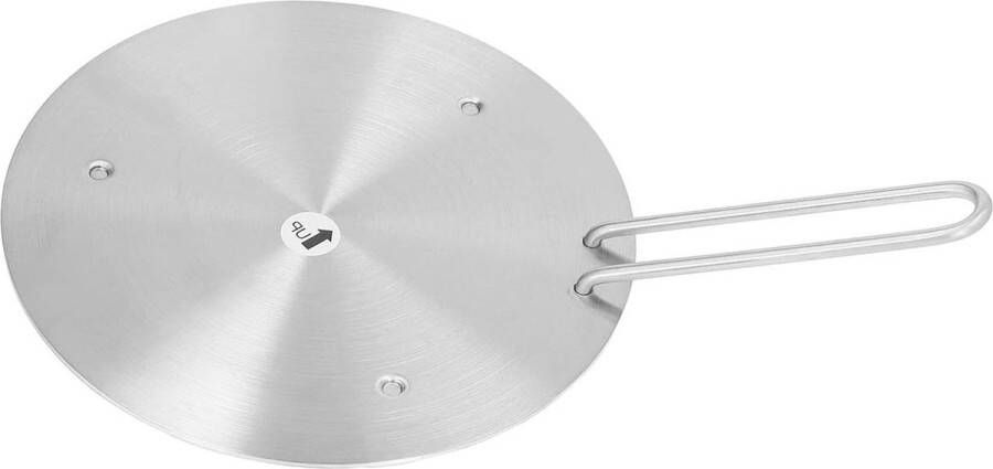 Warmte-inductieplaat met opvouwbare handgreep en roestvrijstalen inductie-adapterplaat Koffiekookplaat voor ijzeren pot en keramische pot