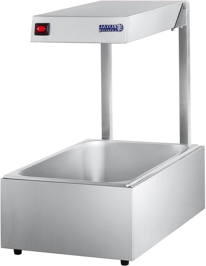 Warmtebrug Hittebrug Bain Marie Eten Warm Houden Roestvrijstalen Behuizing GN 1 1 Zilver