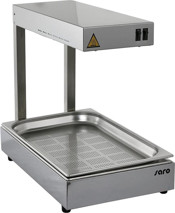 Warmtebrug Voedselwarmer Buffetten Warm Houden Roestvrij Staal 57 x 325 x 48 cm Zilver