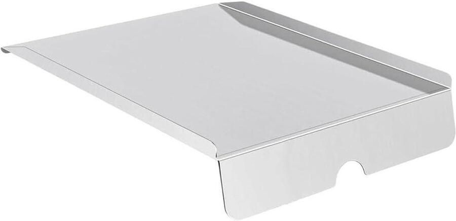 Warmtedeflector Grill Hitteplaat BBQ Gelijkmatig Koken Roestvrij Staal 40 x 53 cm Zilver