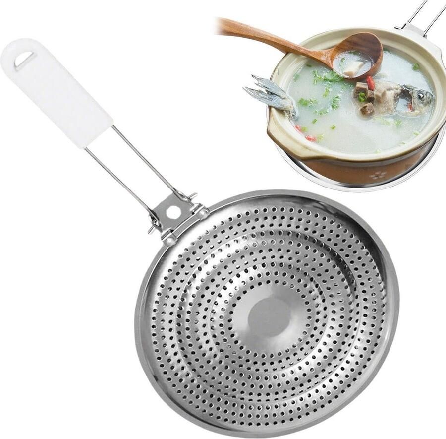 Warmtediffuser Roestvrij Staal Vlambeschermingsplaat Kookplaat Gelijkmatig Koken Voorkomt Oververhitting 20 cm Breed Meerkleurig