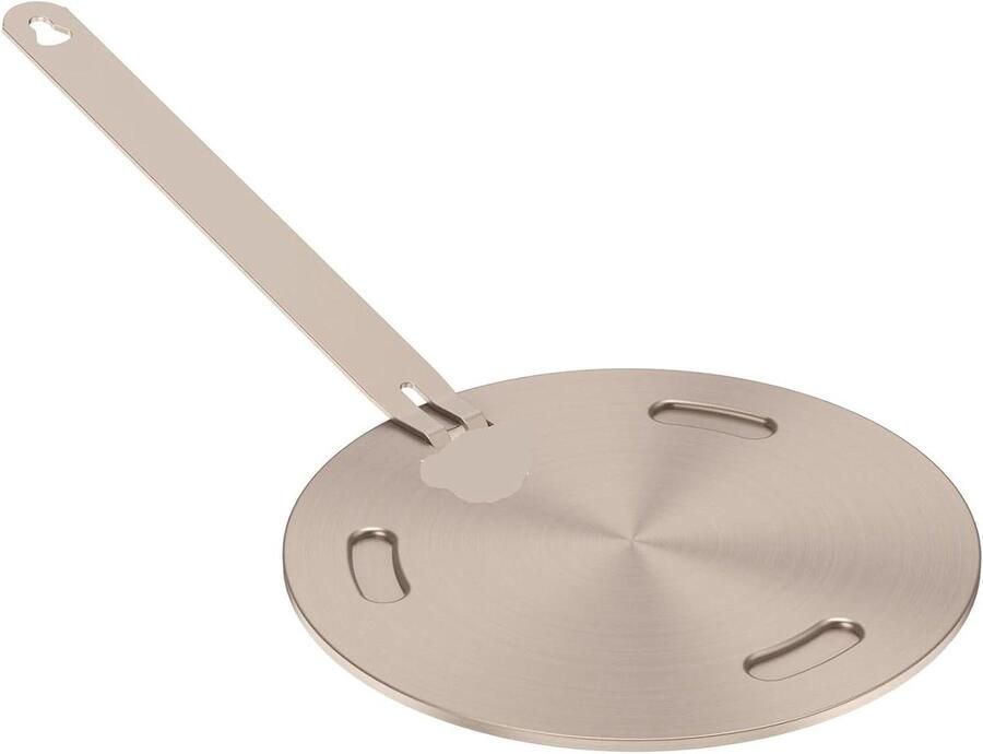 Warmtegeleider Plaat Hitteverspreider Adapter Koken op Inductie Roestvrij Staal 16 cm Rosé Goud