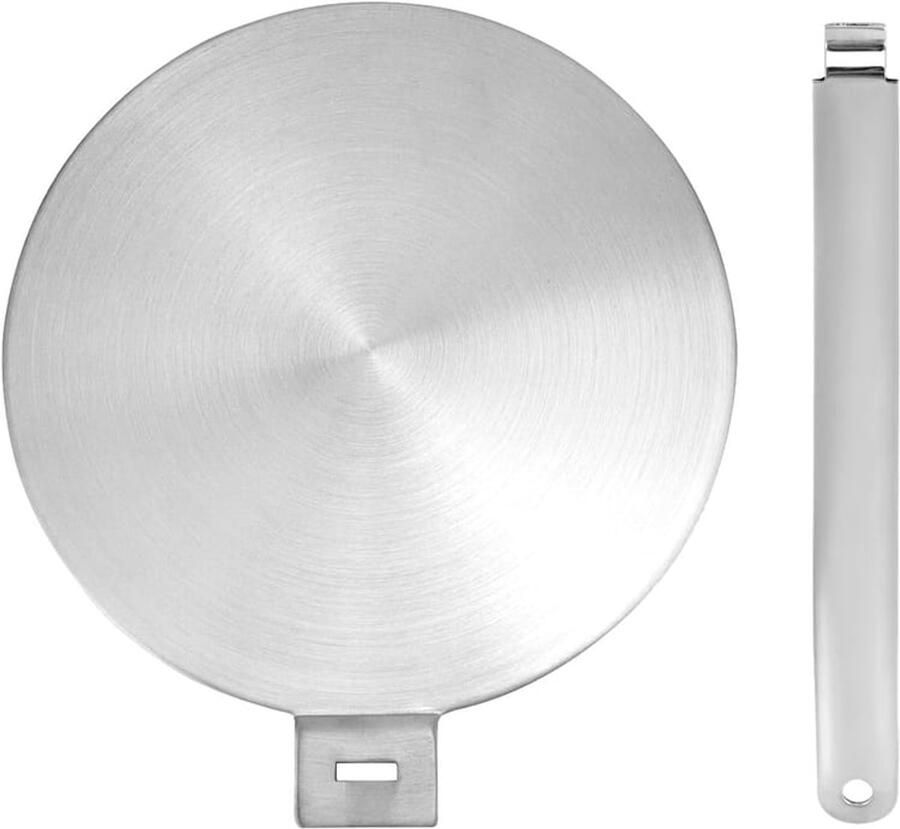 Warmtegeleidingsplaat voor gasfornuis Roestvrijstalen ombouwplaat voor inductiekookplaat Vlamverspreider Roestvrij staal