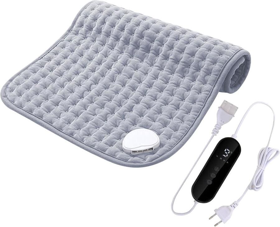 Warmtekussen Verwarmingsdeken Beenwarmer Lichaam Opwarmen Snelle Hitte-activatie 30x40 cm Grijs