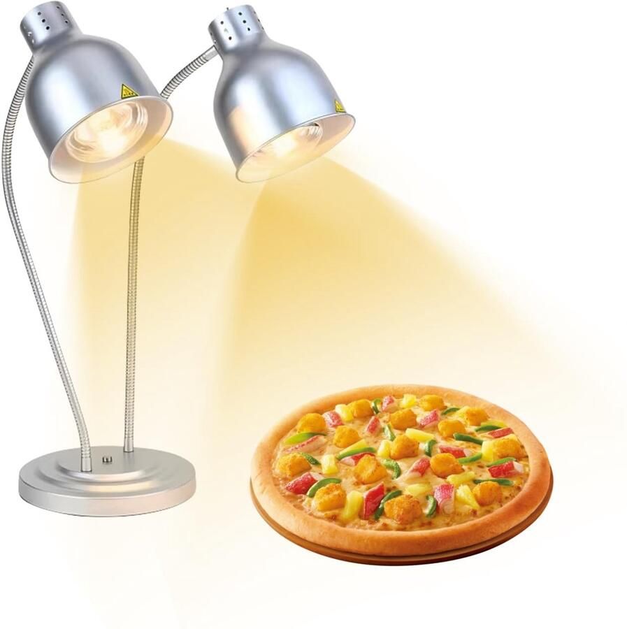 Warmtelamp keuken Infraroodlamp Vrijstaande voedselverwarmer 250 W Buffetten Eten warm houden Geschikt voor hotels