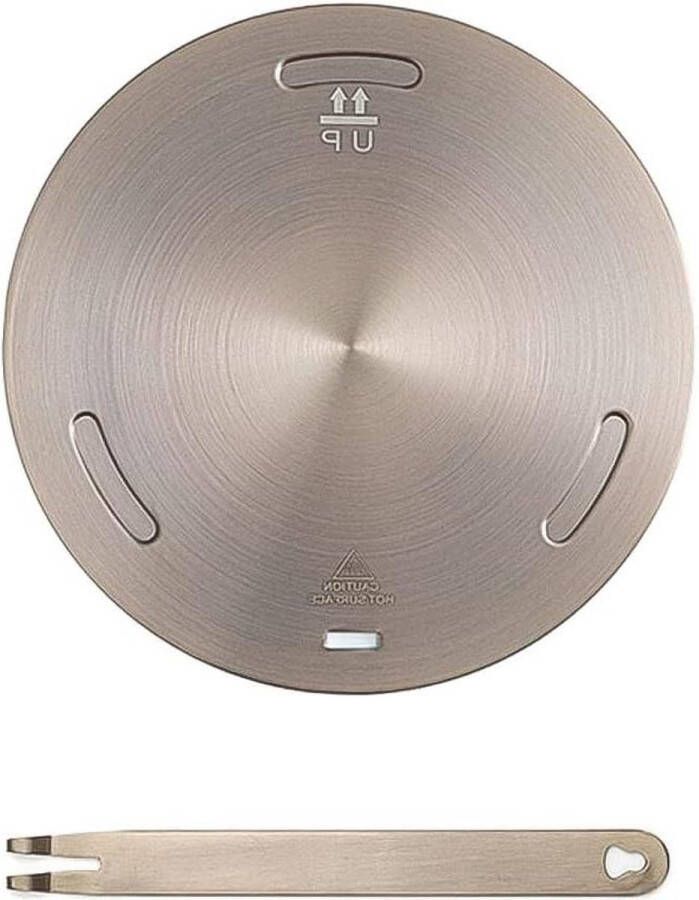 Warmteoverdrachtsplaat roestvrij staal inductiekookplaat accessoires roségoud 16 cm