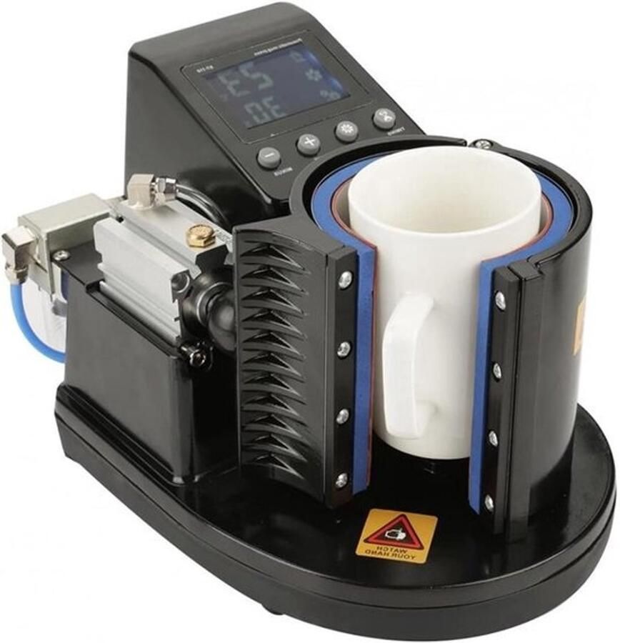 Warmtepersmachine Mokpers voor Sublimatie Mokken Bedrukken Automatische Kopaanpassing 11oz Zwart