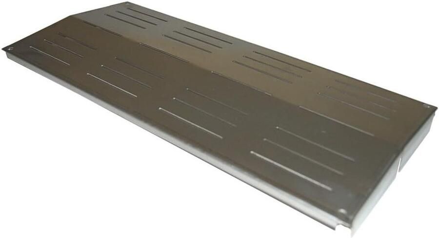 Warmteplaat Gasgrill Grillplaat Reserveonderdeel Grill Gerechten Bereiden Roestvrijstalen Constructie 43.34 x 19.37 cm Zilver