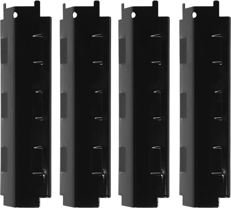 Grill Warmtetenten Hitteplaten Gelijkmatig Koken Duurzame Emaille 4 Stuks Zwart