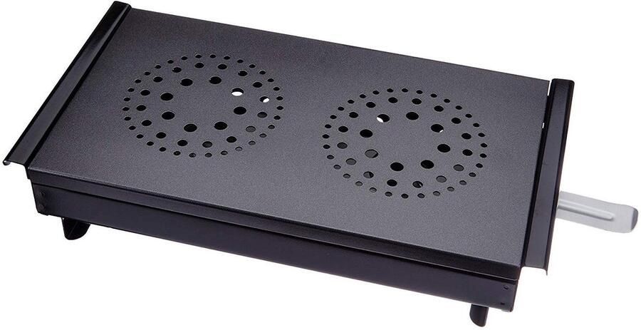 Warmteplaat Gerechten Kaarsenwarmer Tafel Maaltijden Warm Houden Functioneel Ontwerp 34 x 19 x 9 cm Zwart