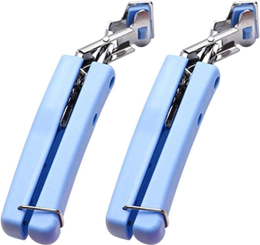 Warmteplaat grijper Schaalclip Hete objecten pakken Antislip siliconen Set van 2 Blauw