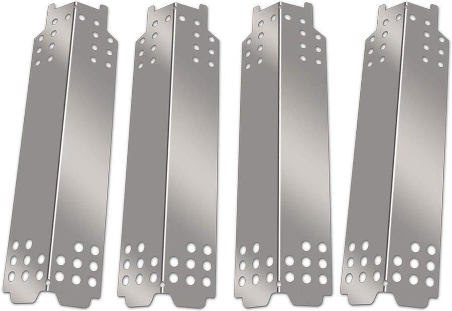 Warmteplaat RVS Grillplaat Vlammenmaker Grillonderhoud Duurzaam Roestvrij Staal 15 inch Zilver