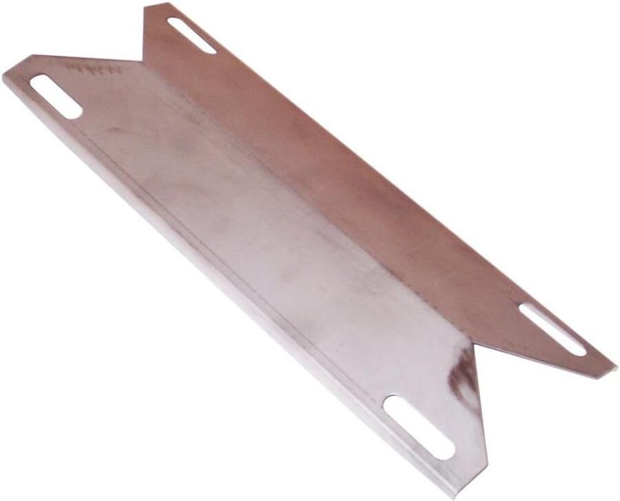 Warmteplaat RVS Hitteplaat Grill Barbecue Reparatie Roestvrij Staal 39x13 cm Zilver
