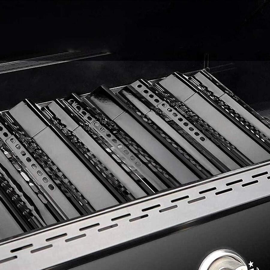Warmteplaat RVS Warmtetent Grill BBQ Grillen Verstelbare Pasvorm 400-476 mm Zilver