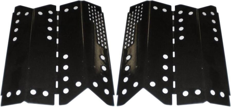 Warmteplaat Vervanging Grillplaat Set Barbecue Onderhoud Porseleinen Staal 1425 x 25 inch Zwart
