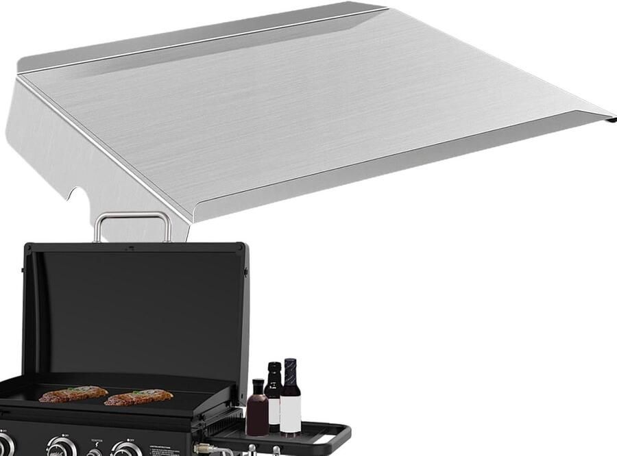 Warmteplaten Grill BBQ Platen Barbecue Onderhoud Roestvrij Staal 54.79 x 44.6 x 8.89 cm Zilver