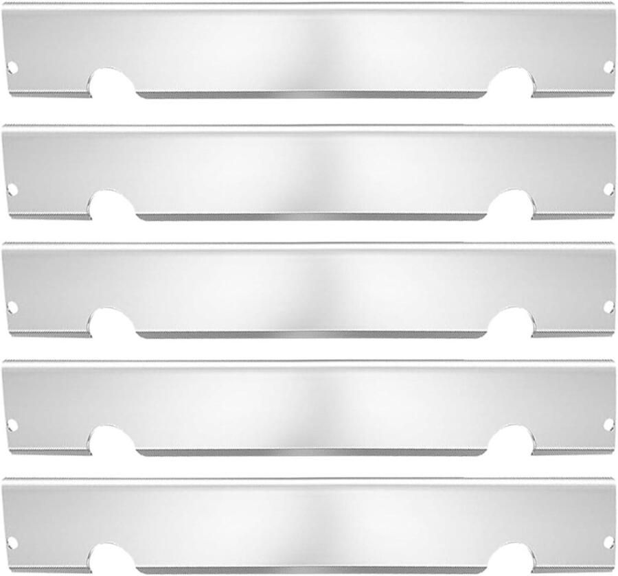 Warmteplaten Grill Hitte deflectoren Buiten koken Gelijkmatige verhitting 46 x 16 x 16 cm Zilver
