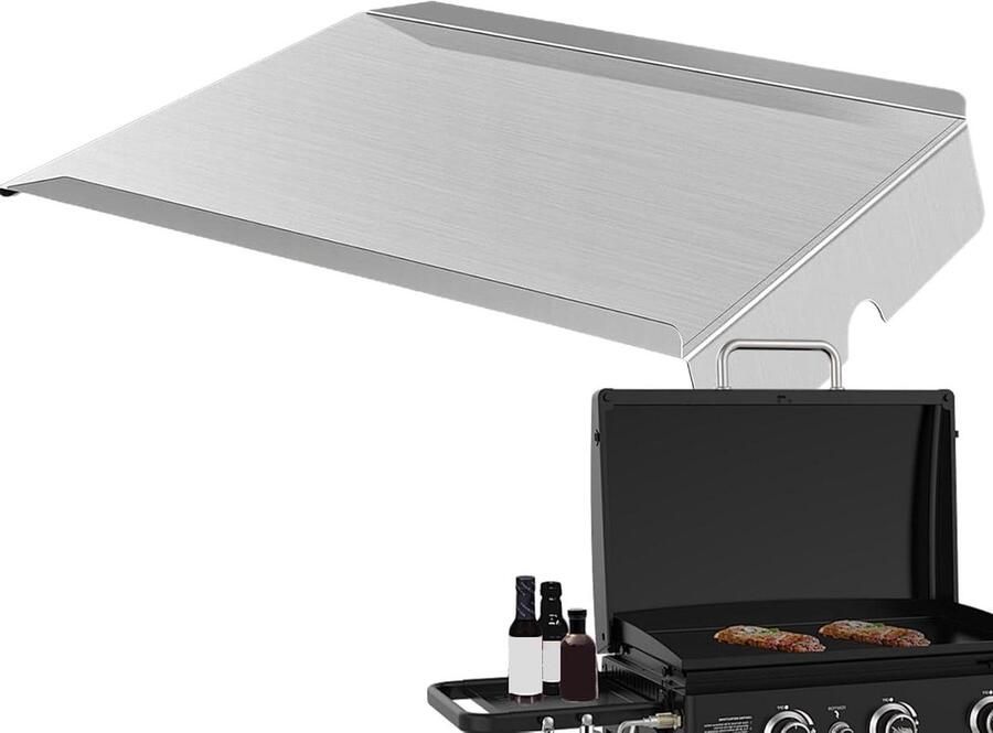 Warmteschot Grill Diffusor Plaat Buiten Koken Roestvrij Staal Universeel Zilver
