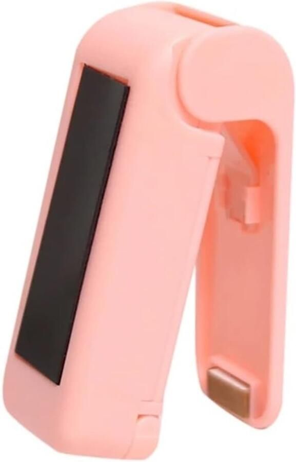 Warmtesealer Draagbare Mini Sluitmachine Snack Voedselzak Plastic Huis Handdruk Warmte Keukengereedschap voor Plastic Zakken(Pink)