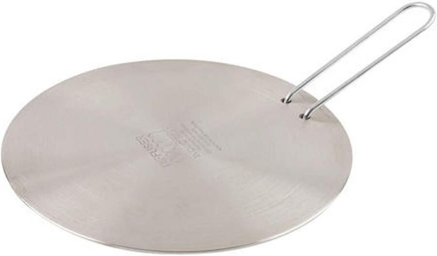 Warmteverdeler Adapter Inductie Plaat Gelijkmatig Koken Universeel Gebruik 21 cm Zilver