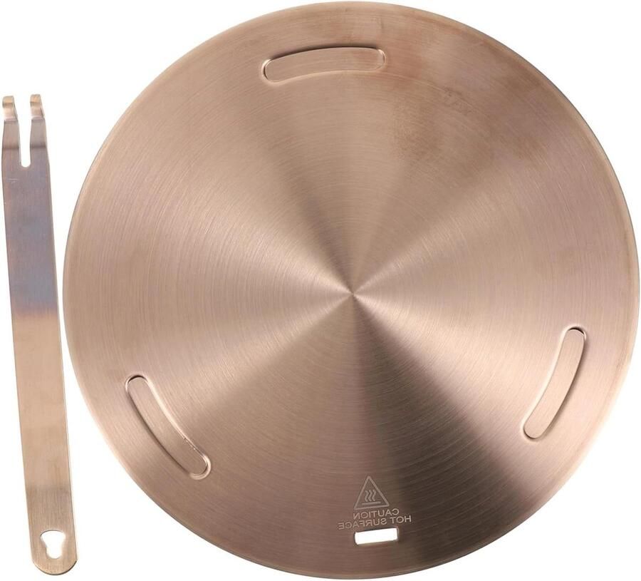Warmteverdeler Kookplaat Adapter Inductie Gelijkmatig Koken Voor Alle Pannen 24x24cm Rosé Goud - Foto 1