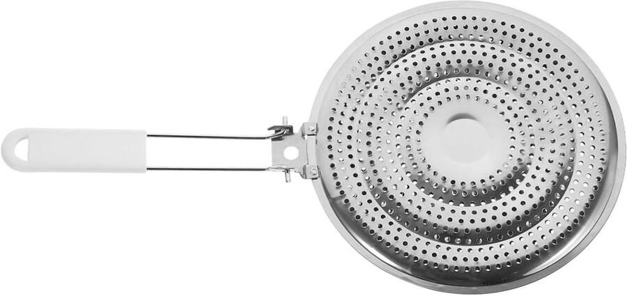 Warmteverdeler Plaat Inductie Adapter Koken en Ontdooien Holle Handgreep 40 x 20.3 cm Zilver