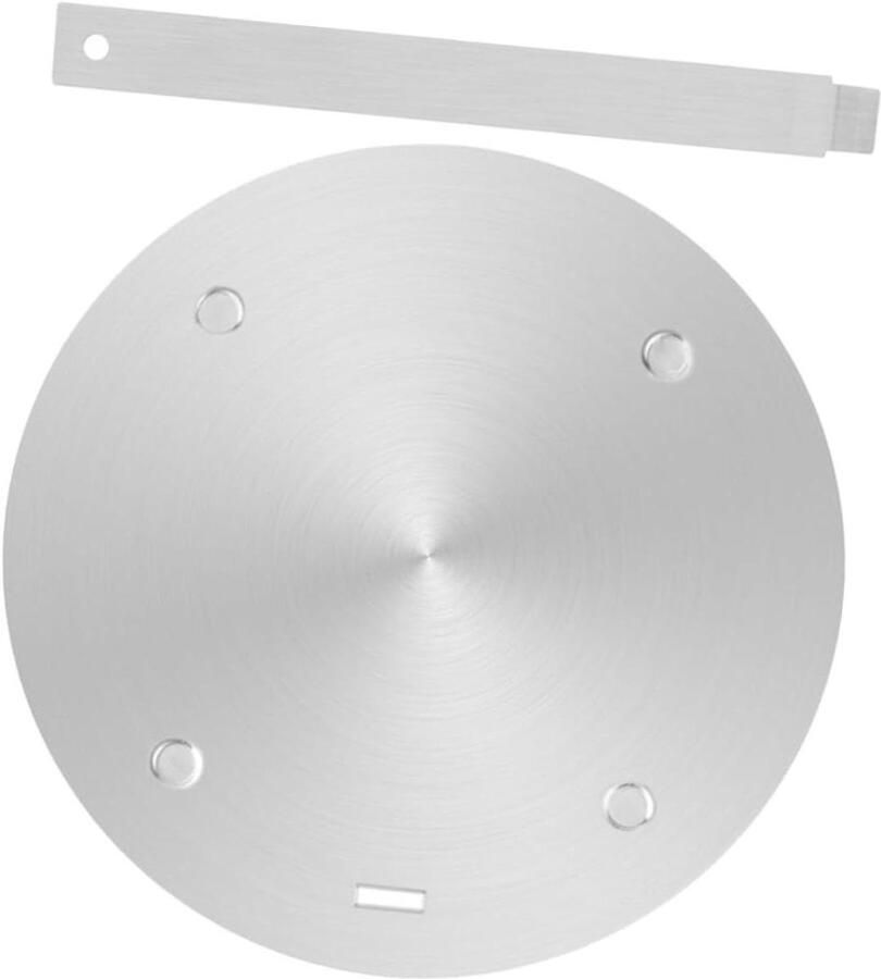 Warmteverdeler Plaat Inductieplaat Adapter Gelijkmatig Koken Roestvrij Staal 24 x 24 cm Zilver