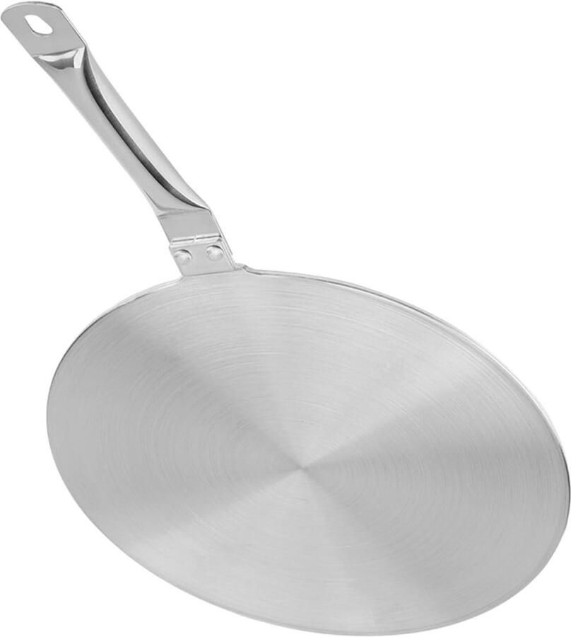 Warmteverdeler Roestvrij Staal Kookplaat Accessoire Gelijkmatig Koken Voor Kookplaten 20 cm Zilverkleurig