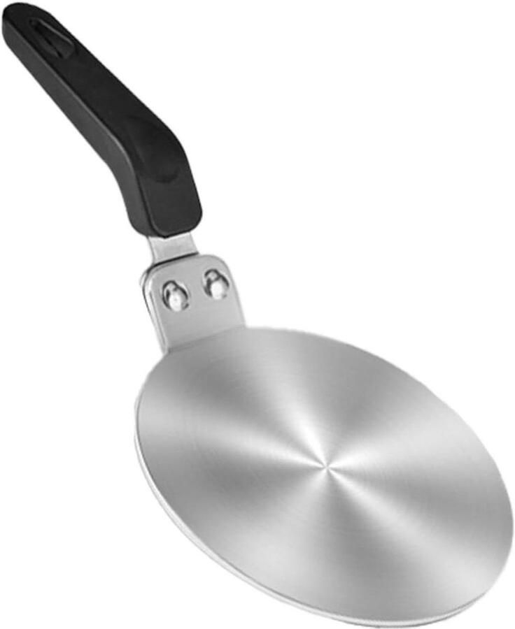 Warmteverdelerplaat Inductie adapter Gelijkmatig koken Roestvrij staal 20 cm Zilver