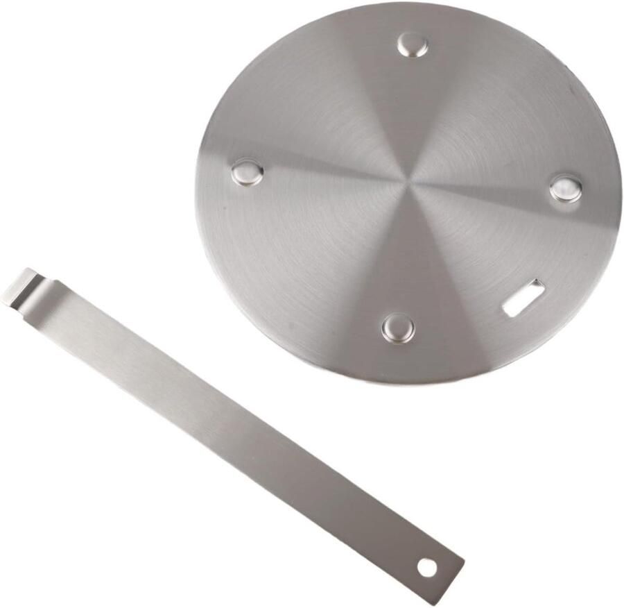 Warmteverdelingsplaat Inductie Adapter Gelijkmatig Koken Drielaagse Constructie 160 mm Zilver