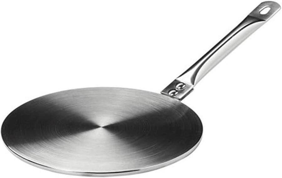 Warmteverdelingsplaat Inductie adapter Koken met klei Roestvrij staal 18 cm Zilver